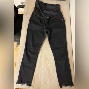 Maternity Super Skinny Black Jeans